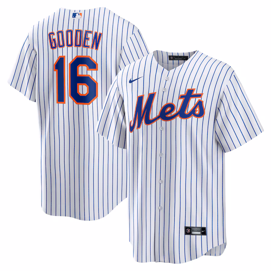 Men's New York Mets Dwight Gooden Nike White Home Replica Player Jersey - SUjersey01
