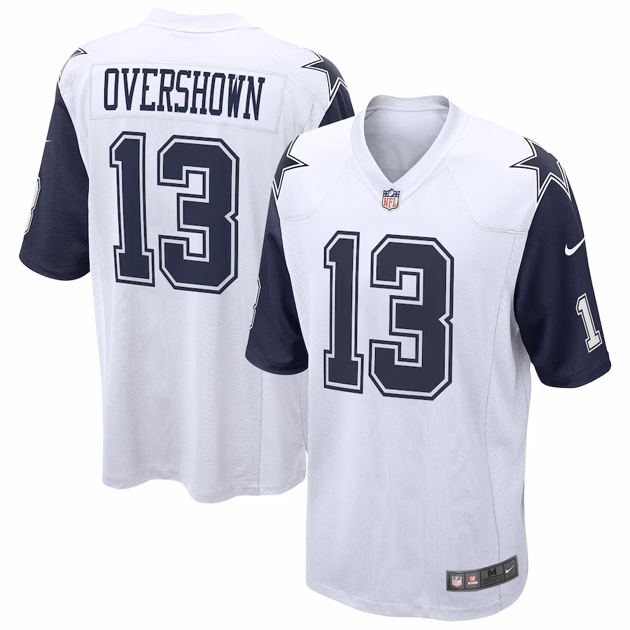 Men's Dallas Cowboys DeMarvion Overshown Nike White Alternate Game Team Jersey - SUjersey01