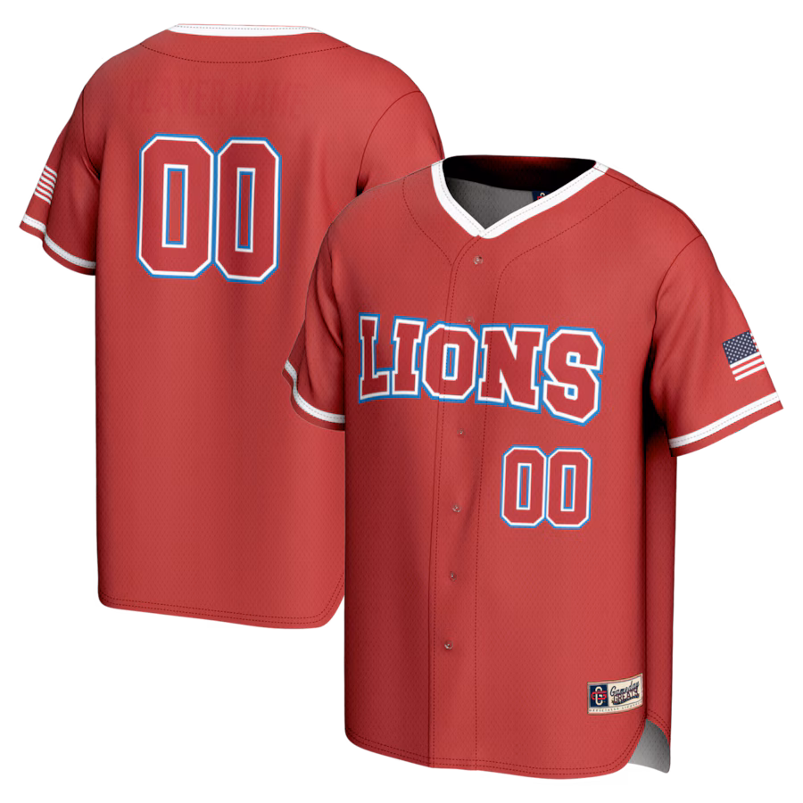 Loyola Marymount Lions GameDay Greats NIL Pick-A-Player Lightweight Baseball Jersey - Red - SUjersey01