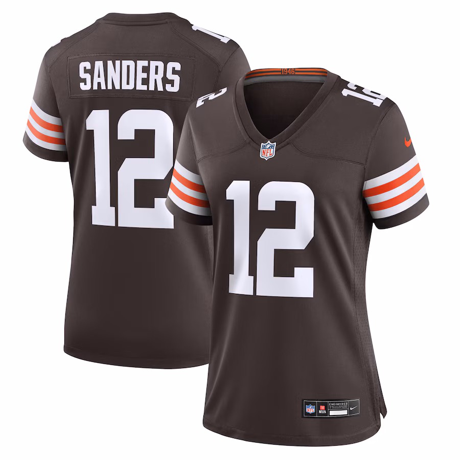 Women's Cleveland Browns Shedeur Sanders Nike Brown 2025 NFL Draft Game Jersey - SUjersey01