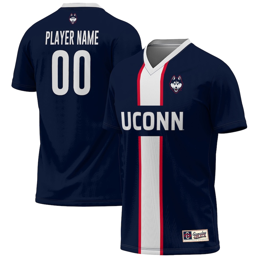 UConn Huskies GameDay Greats Youth Lightweight Pick-A-Player NIL Men's Soccer Jersey Navy - SUjersey01