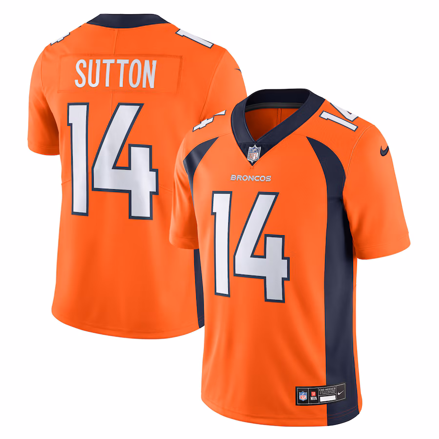 Men's Denver Broncos Courtland Sutton Nike Orange  Vapor Untouchable Limited Jersey - SUjersey01