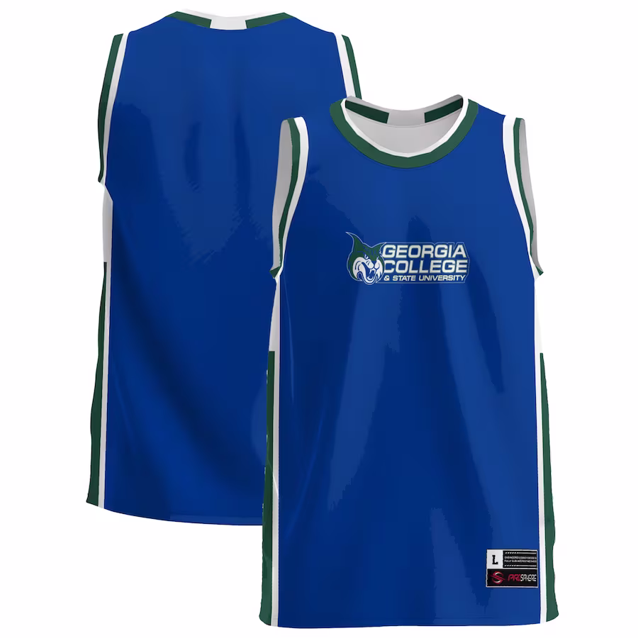 Georgia College Bobcats GameDay Greats Youth  Lightweight Basketball Jersey - Blue - SUjersey01