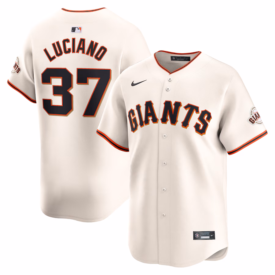 Men's San Francisco Giants Marco Luciano Nike Cream Home Limited Player Jersey - SUjersey01