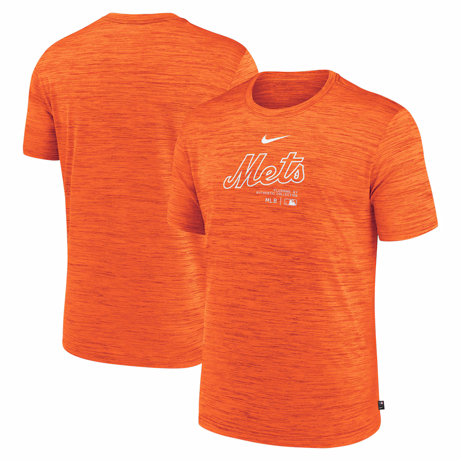 Men's New York Mets Nike Orange Authentic Collection Velocity Performance Practice T-Shirt - SUjersey01