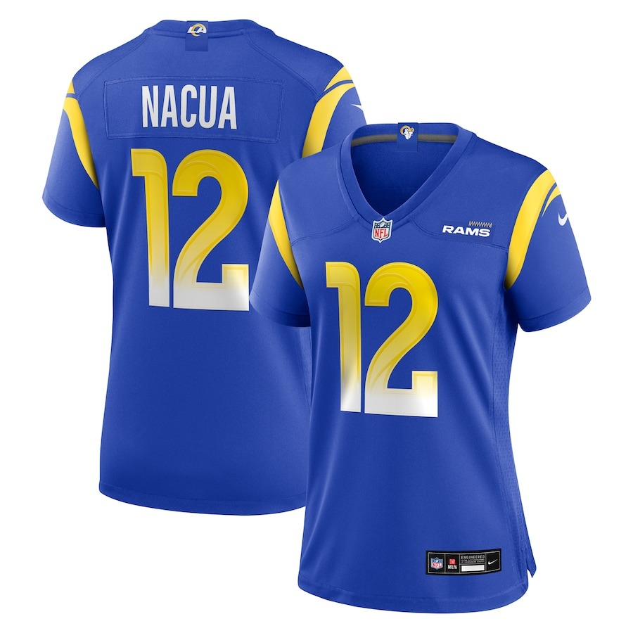 Women's Los Angeles Rams Puka Nacua Nike Royal Game Player Jersey - SUjersey01