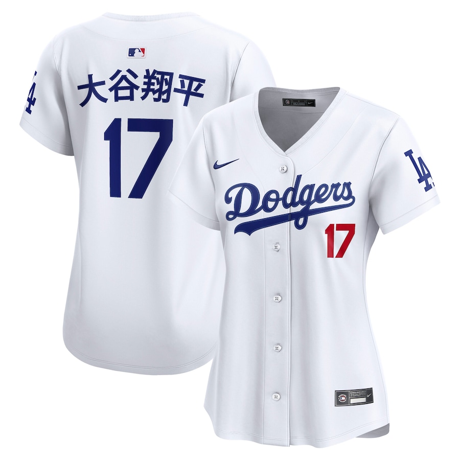 Women's Los Angeles Dodgers Shohei Ohtani Nike White Home Limited Jersey - SUjersey01