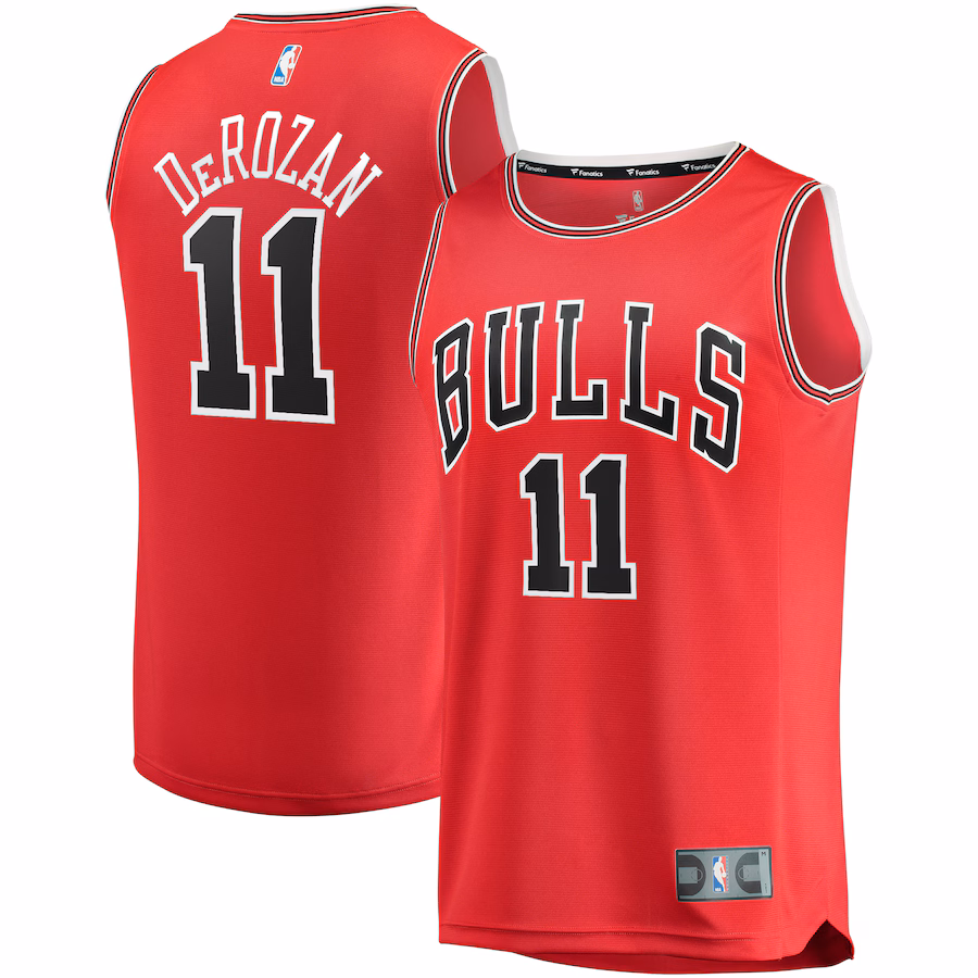 Youth Chicago Bulls DeMar DeRozan Fanatics Red Fast Break Player Jersey - Icon Edition - SUjersey01