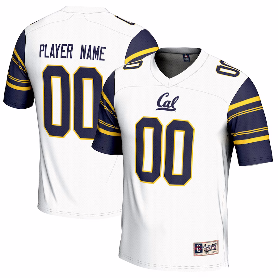 Cal Bears GameDay Greats NIL Pick-A-Player Football Jersey - White - SUjersey01