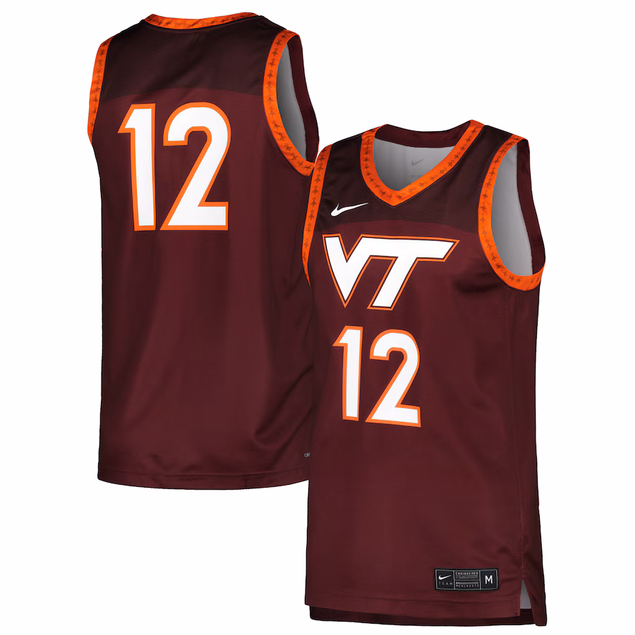 Men's Nike Maroon Virginia Tech Hokies Replica Basketball Jersey - SUjersey01