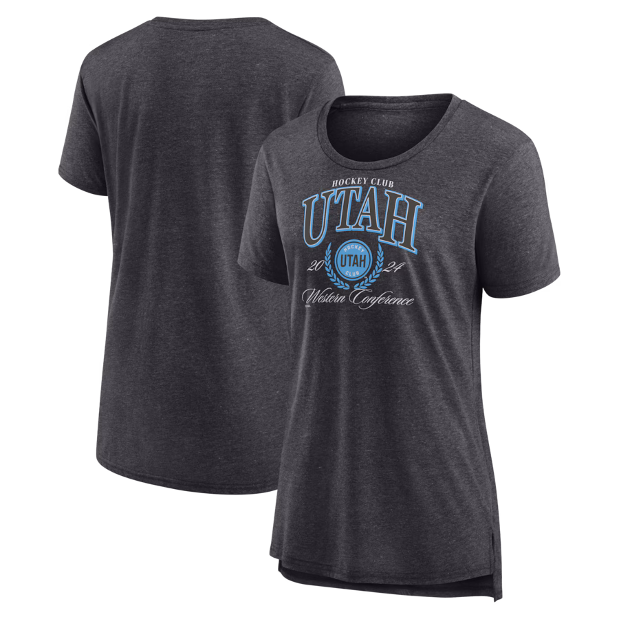 Women's Utah Hockey Club Gray Reign Supreme Tri-Blend T-Shirt - SUjersey01