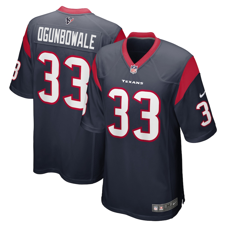 Men's Houston Texans Dare Ogunbowale Nike Navy Game Player Jersey - SUjersey01