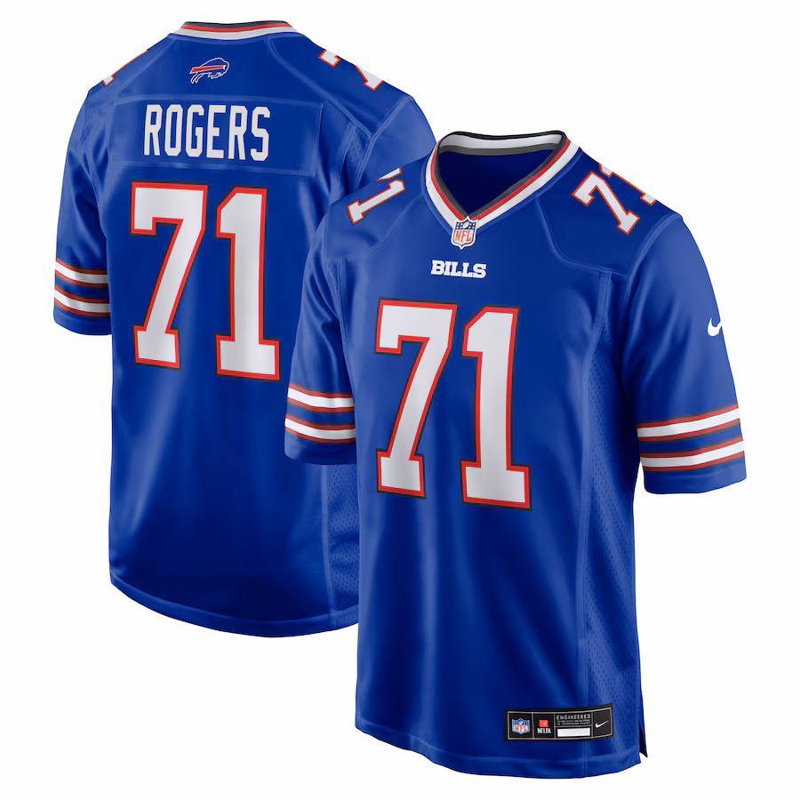 Men's Buffalo Bills Casey Rogers Nike Royal Team Game Jersey - SUjersey01