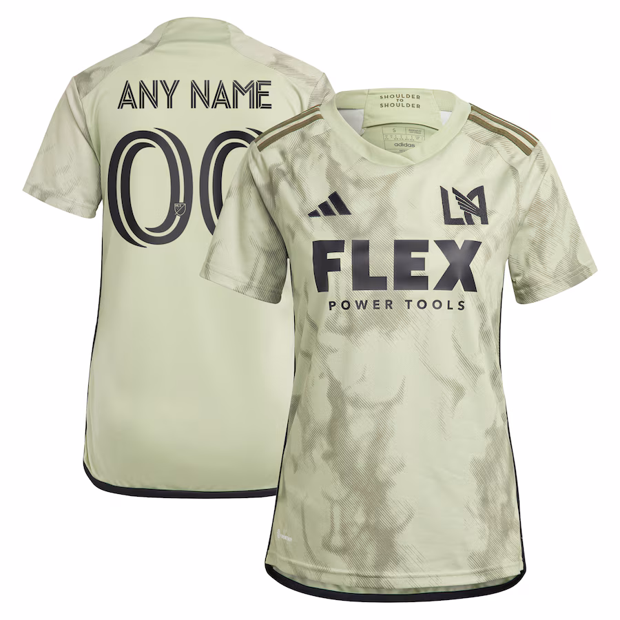 Women's LAFC adidas Green 2023 Smokescreen Replica Custom Jersey - SUjersey01