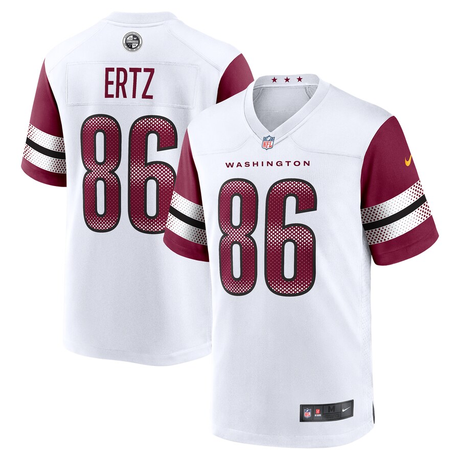 Men's Washington Commanders Zach Ertz Nike White Game Jersey - SUjersey01