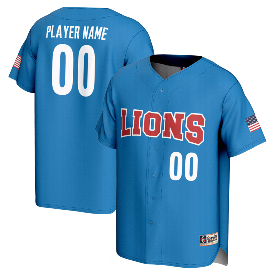 Loyola Marymount Lions GameDay Greats Youth NIL Pick-A-Player Lightweight Baseball Jersey - Blue - SUjersey01