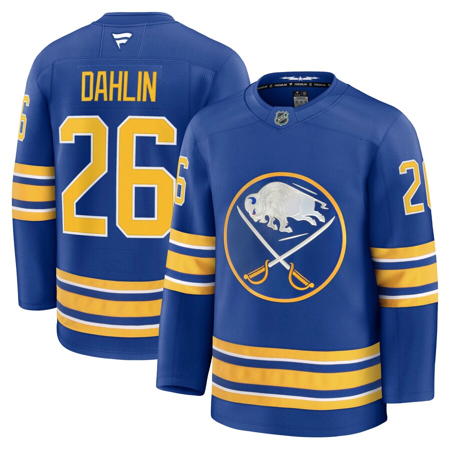 Men's Buffalo Sabres Rasmus Dahlin Fanatics Royal Home Premium Jersey - SUjersey01