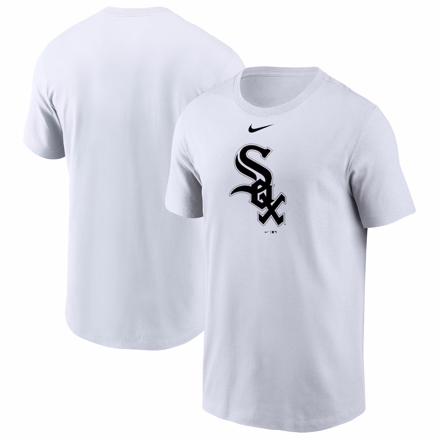 Men's Chicago White Sox Nike White Large Logo T-Shirt - SUjersey01