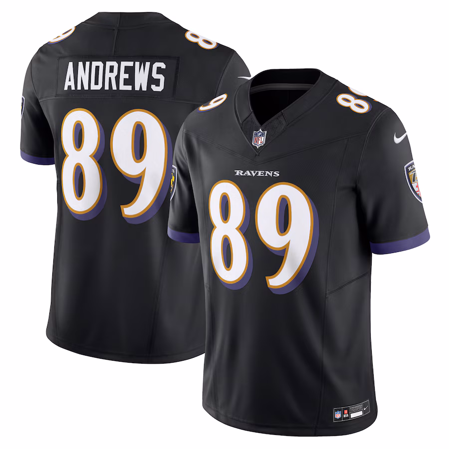 Men's Baltimore Ravens Mark Andrews Nike Black Vapor F.U.S.E. Limited Jersey - SUjersey01
