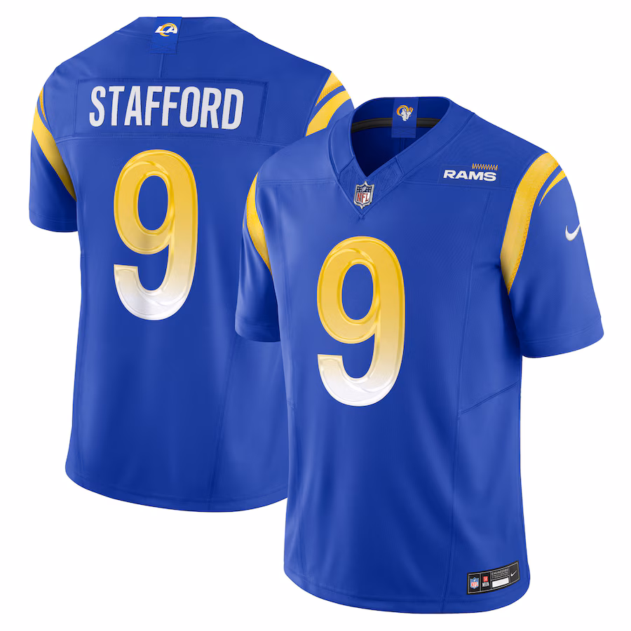 Men's Los Angeles Rams Matthew Stafford Nike Royal Vapor F.U.S.E. Limited Jersey - SUjersey01