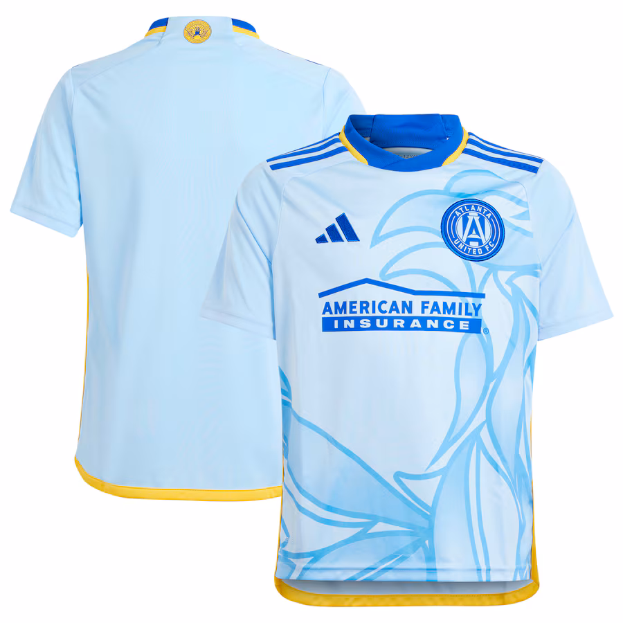 Youth Atlanta United FC  adidas Light Blue 2024 The Resurgens Kit Replica Jersey - SUjersey01