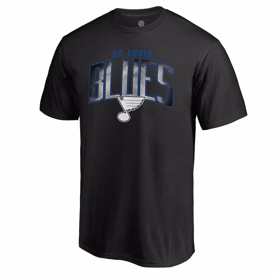 Men's St. Louis Blues Black Arch Smoke T-Shirt - SUjersey01