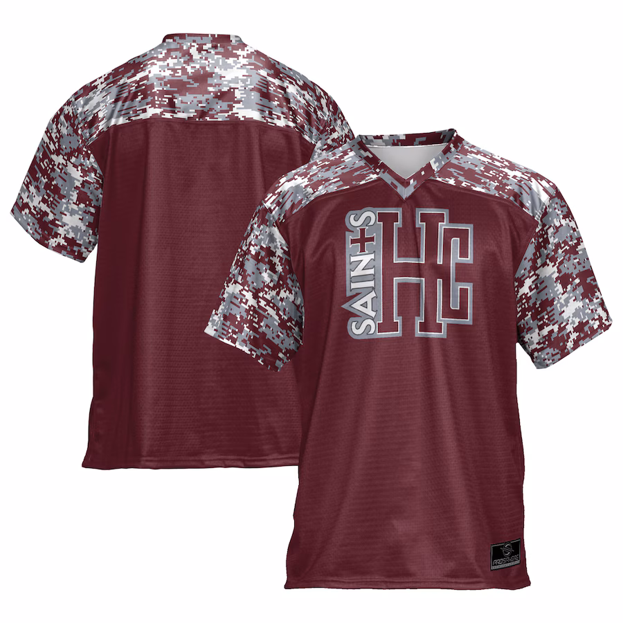 Men's ProSphere Maroon Holy Cross Saints Football Jersey - SUjersey01