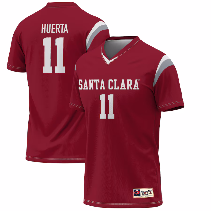 Sofia Huerta Santa Clara Broncos GameDay Greats Youth Lightweight Alumni Soccer Jersey - Maroon - SUjersey01