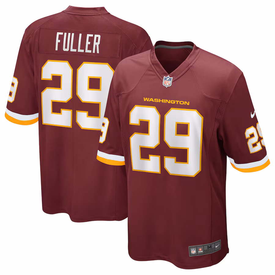 Men's Washington Football Team Kendall Fuller Nike Burgundy Team Game Jersey - SUjersey01