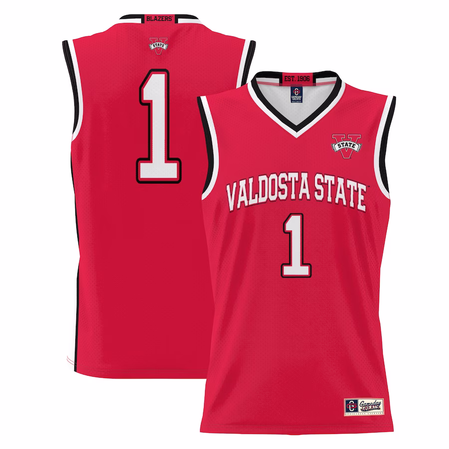 #1  Valdosta State Blazers GameDay Greats  Lightweight Basketball Jersey - Red - SUjersey01