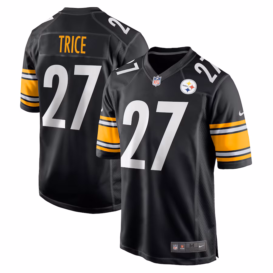 Men's Pittsburgh Steelers Cory Trice Nike  Black  Game Jersey - SUjersey01