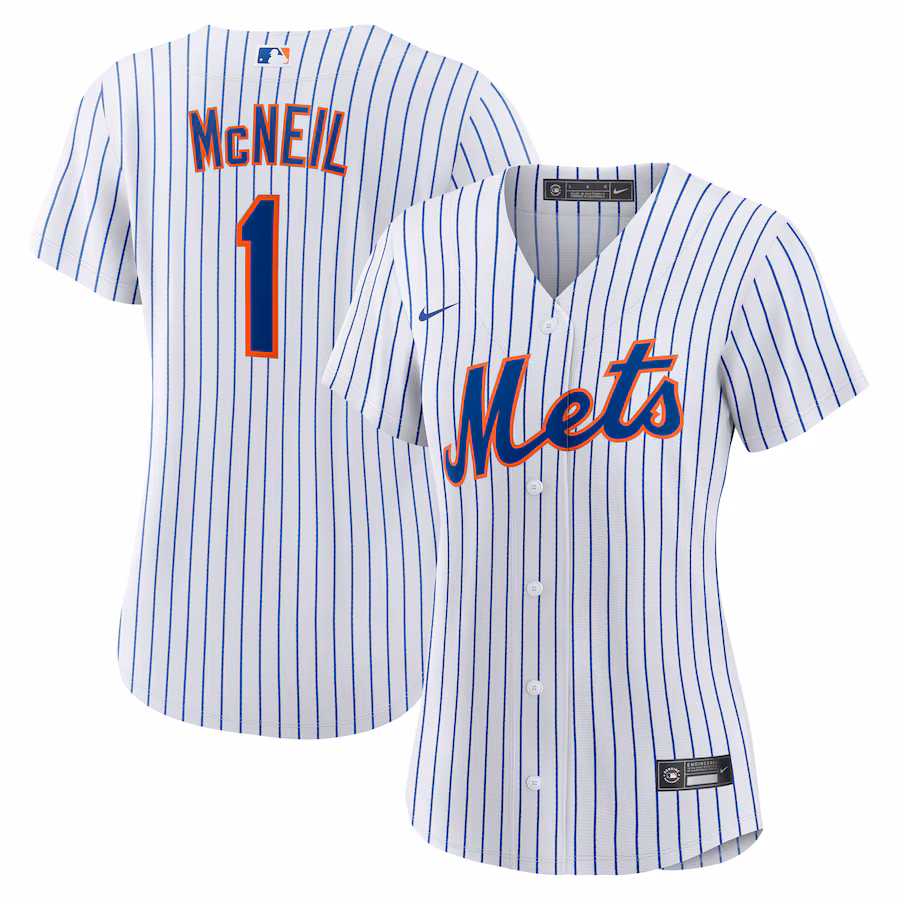 Women's New York Mets Jeff McNeil Nike White Home Replica Jersey - SUjersey01