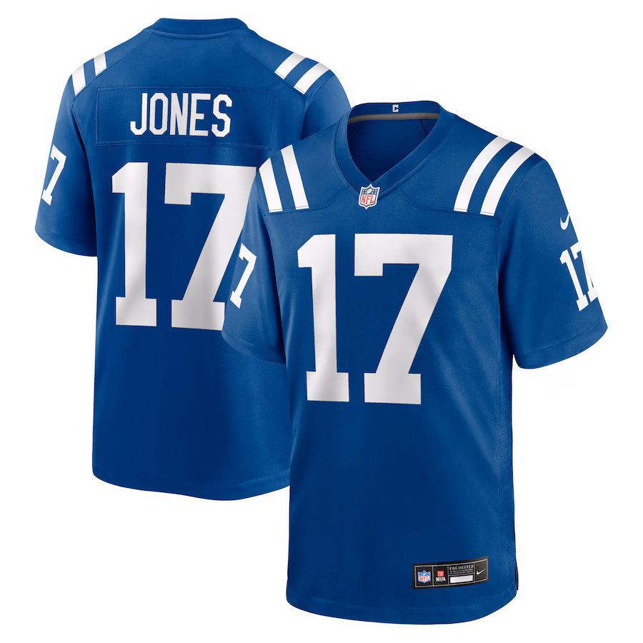 Men's Indianapolis Colts Daniel Jones Nike Royal Team Game Jersey - SUjersey01