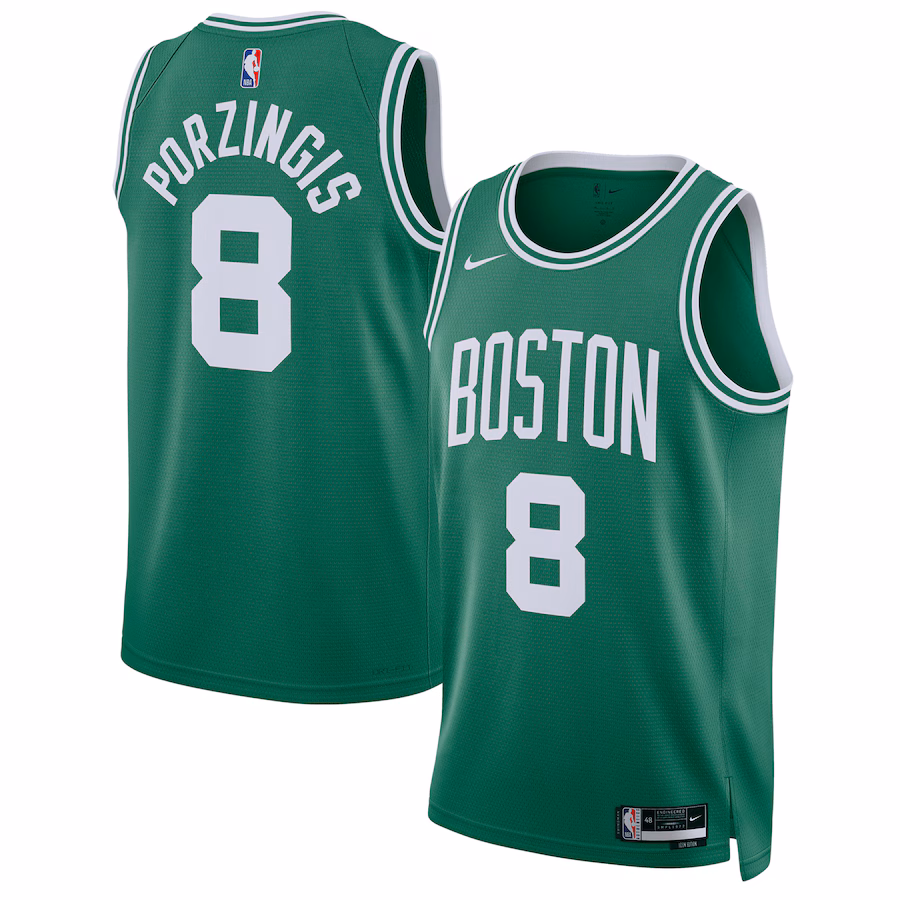 Unisex Boston Celtics Kristaps Porzingis Nike Kelly Green Swingman Jersey - Icon Edition - SUjersey01