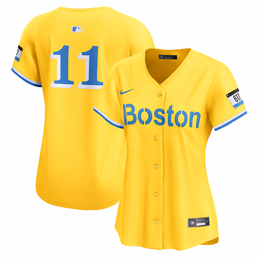 Women's Boston Red Sox Rafael Devers Nike Gold City Connect Limited Player Jersey - SUjersey01