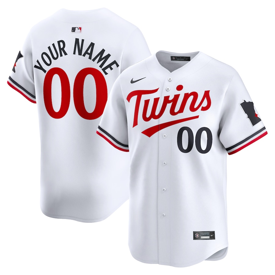 Youth Minnesota Twins Nike White Home Limited Custom Jersey - SUjersey01