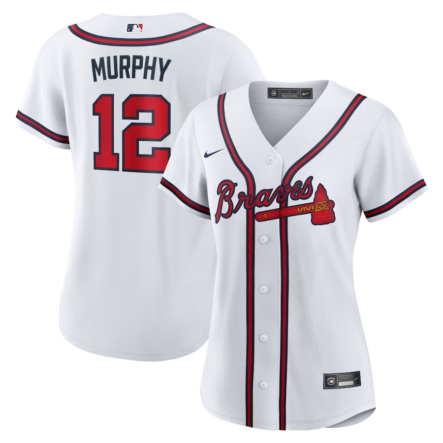 Women's Atlanta Braves Sean Murphy Nike White Home Replica Jersey - SUjersey01