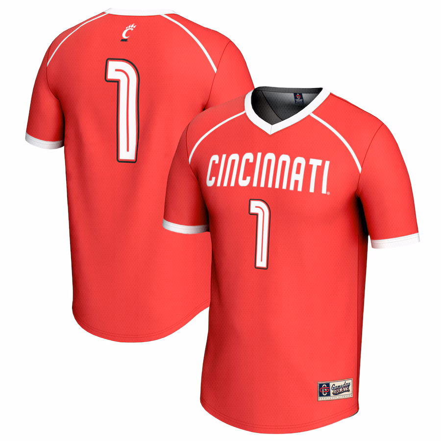 Unisex GameDay Greats #1 Red Cincinnati Bearcats Lightweight Women's Lacrosse Fashion Jersey - SUjersey01