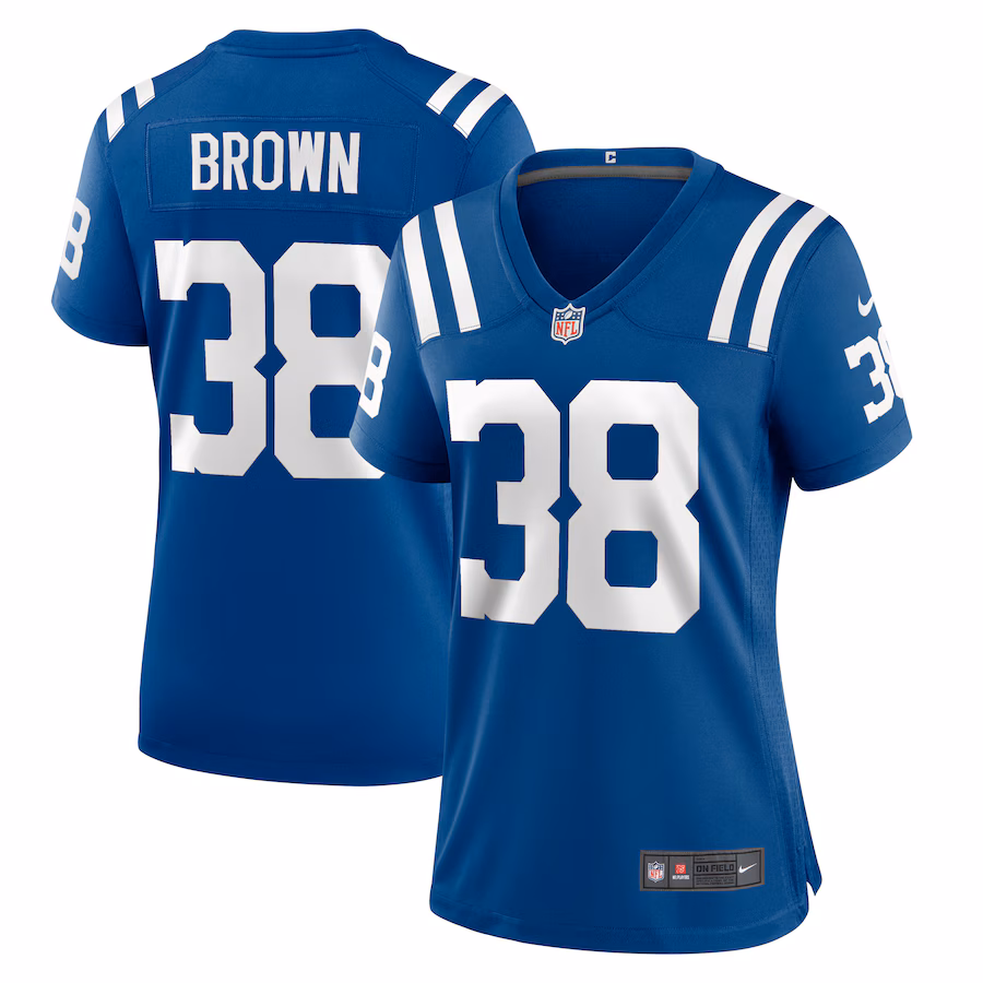 Women's Indianapolis Colts Pharaoh Brown Nike Royal Game Player Jersey - SUjersey01