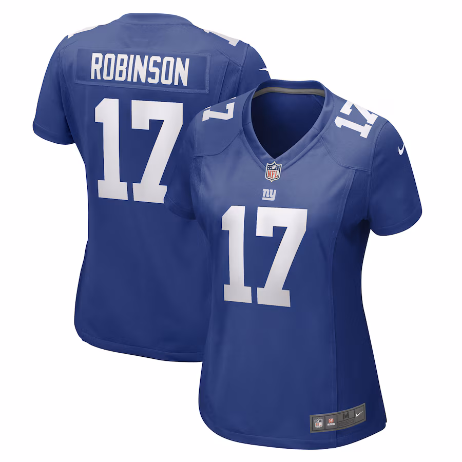 Women's New York Giants Wan'Dale Robinson Nike Royal Game Player Jersey - SUjersey01