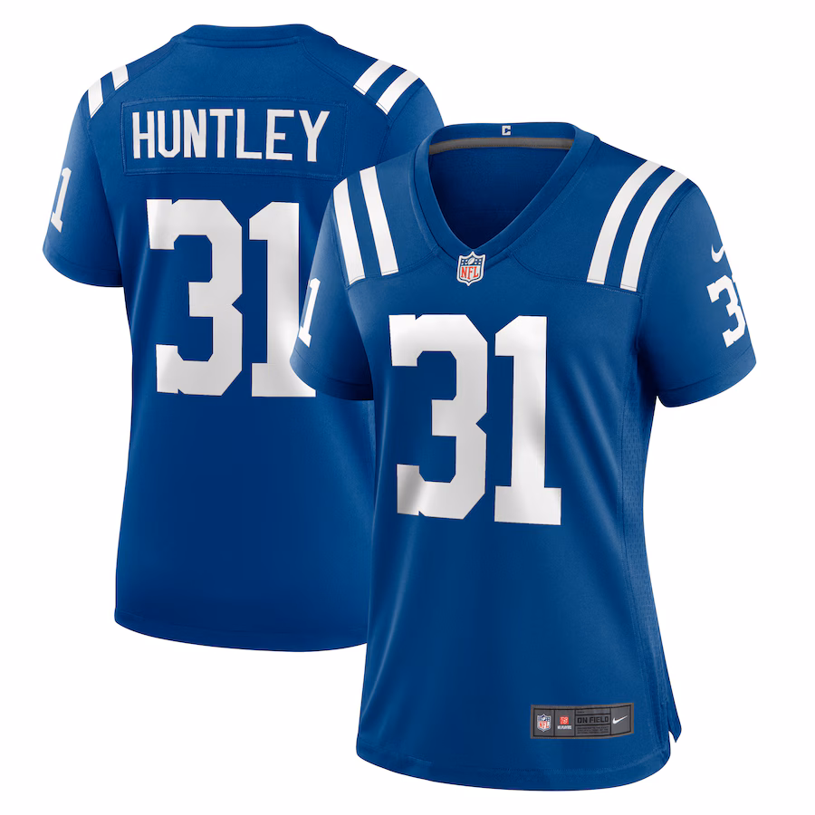 Women's Indianapolis Colts Jason Huntley Nike  Royal Team Game Jersey - SUjersey01