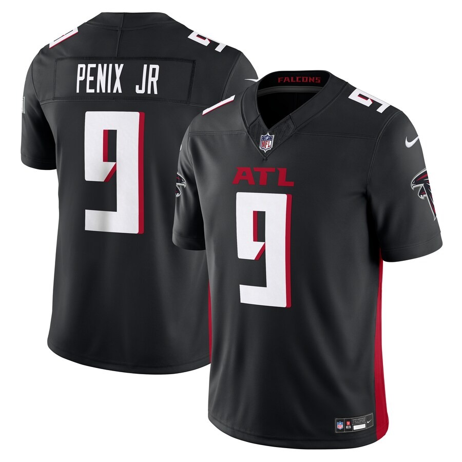 Men's Atlanta Falcons Michael Penix Jr. Nike Black Vapor F.U.S.E. Limited Jersey - SUjersey01