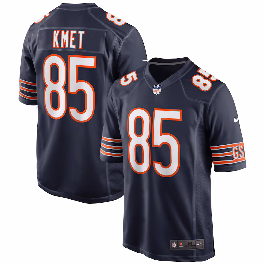Men's Chicago Bears Cole Kmet Nike Navy Player Game Jersey - SUjersey01