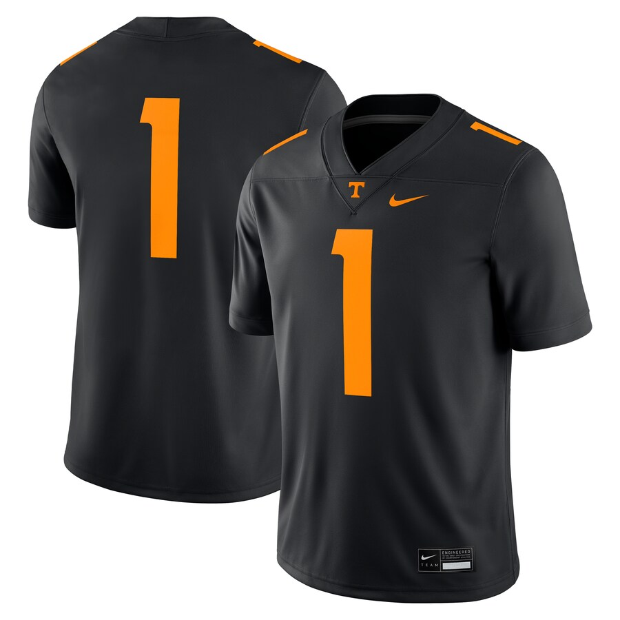 Men's Nike Black Tennessee Volunteers Alternate Game Jersey - SUjersey01