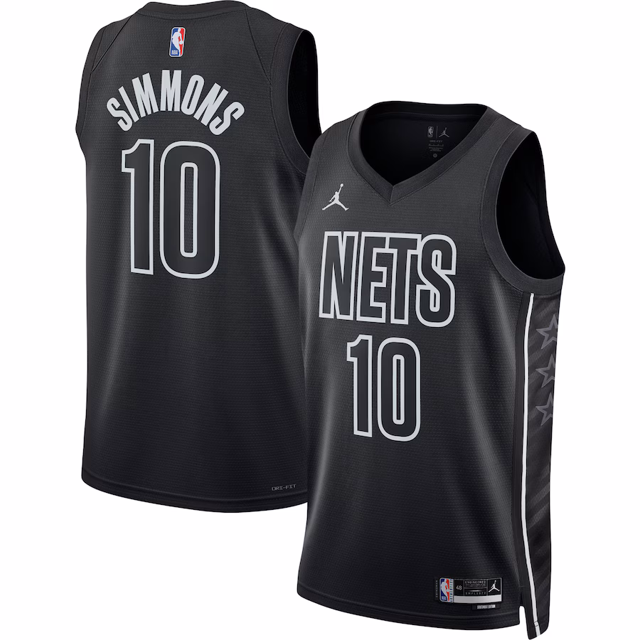 Unisex Brooklyn Nets Ben Simmons Jordan Brand Black Swingman Jersey - Statement Edition - SUjersey01