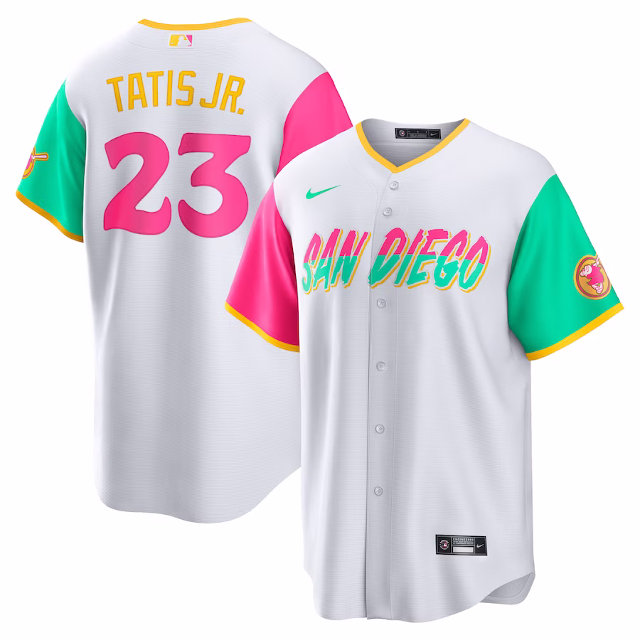 Men's San Diego Padres Fernando Tatis Jr. Nike White City Connect Replica Player Jersey - SUjersey01