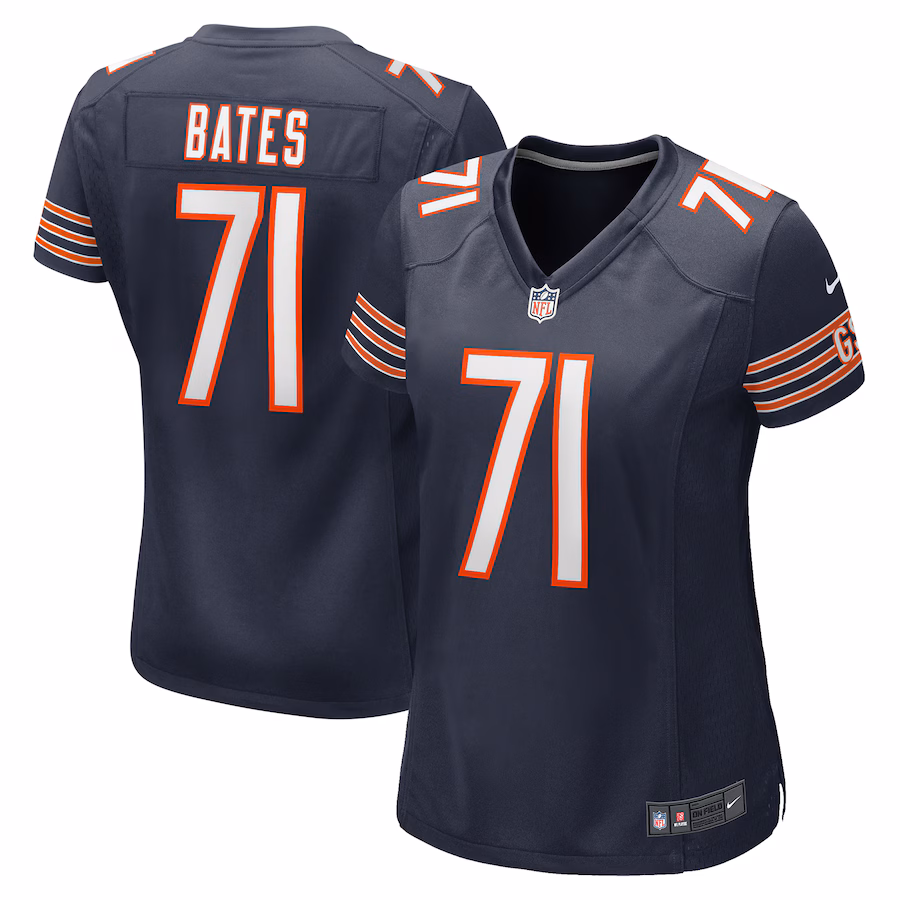 Women's Chicago Bears Ryan Bates Nike  Navy  Game Jersey - SUjersey01