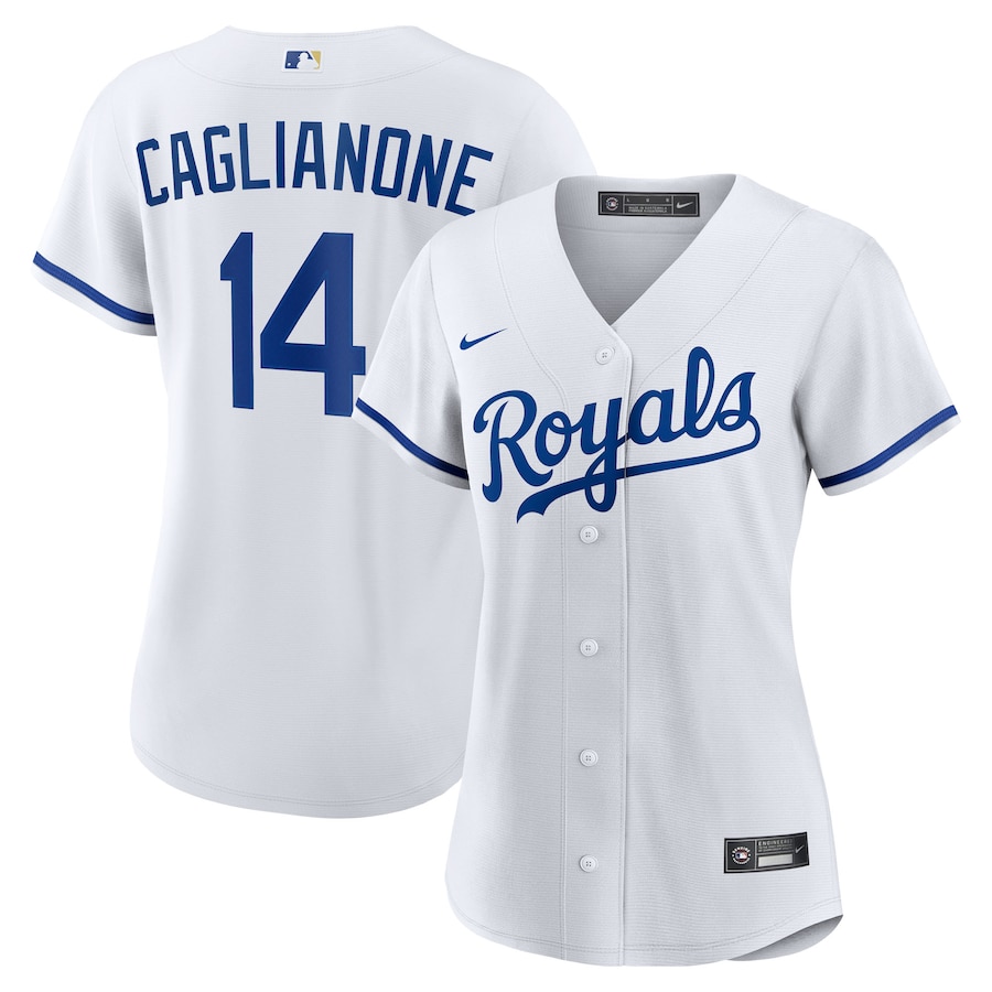Women's Kansas City Royals Jac Caglianone Nike White Home Replica Jersey - SUjersey01