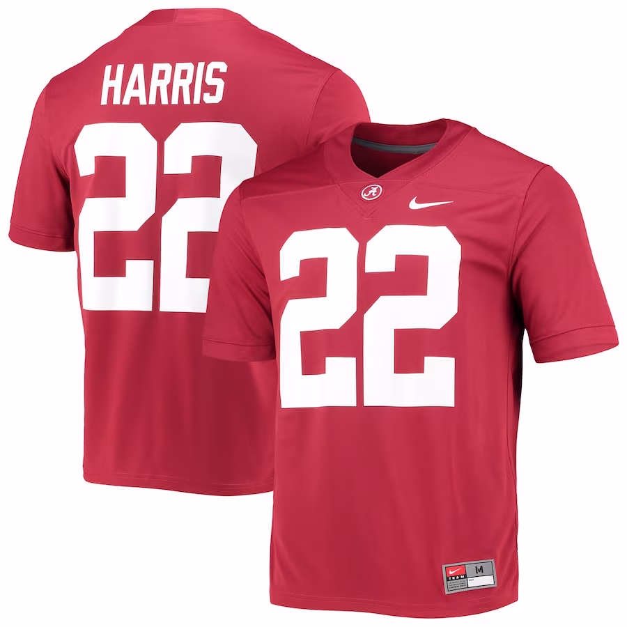Najee Harris Alabama Crimson Tide Nike 2021 Draft Class Game Jersey - Crimson - SUjersey01