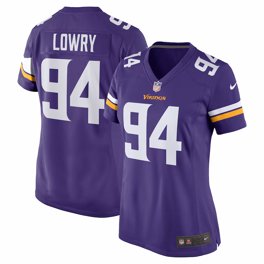 Women's Minnesota Vikings Dean Lowry Nike Purple Game Player Jersey - SUjersey01